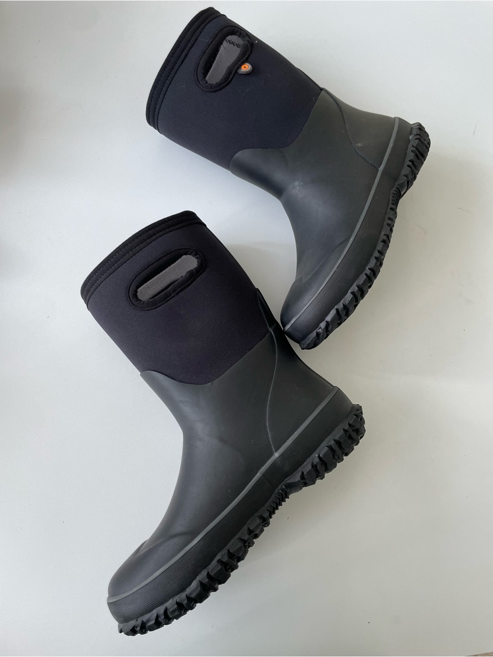 Bogs K Grasp Black Insulated Rain Boots Winter Boots Big Kid 3 Outdoors Gorpcore - Picture 3 of 11